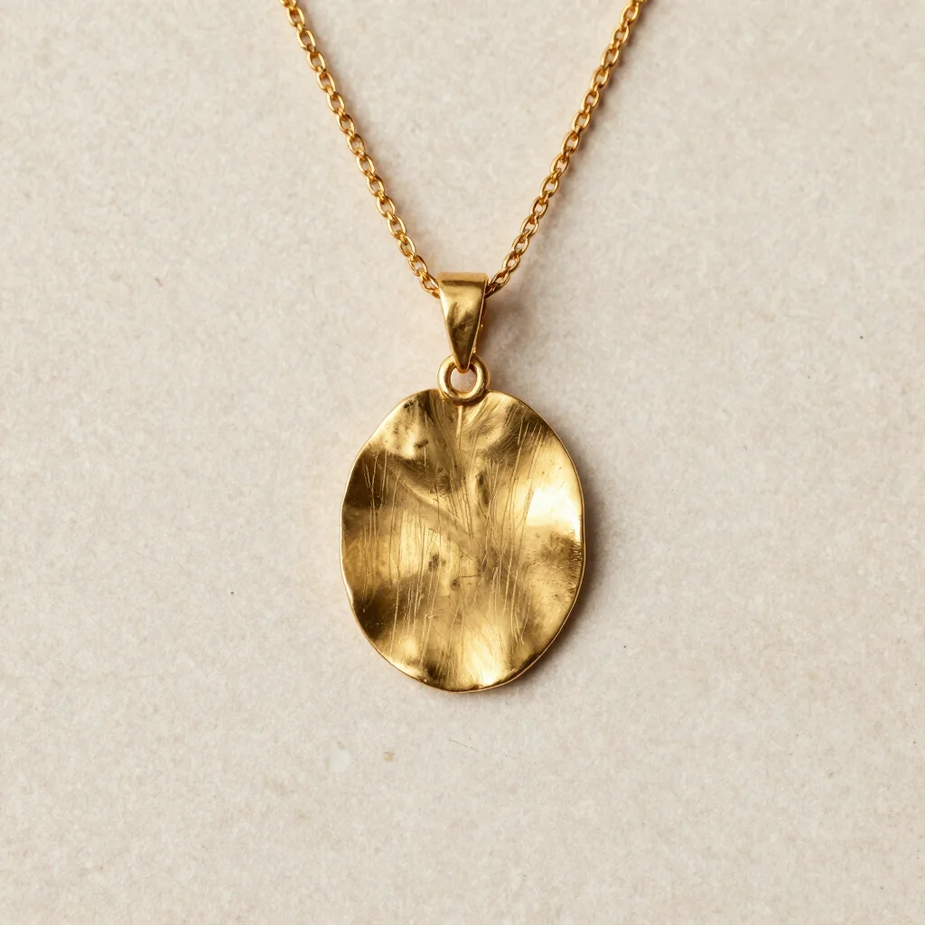 Seraphina Sculpted Gold Pendant