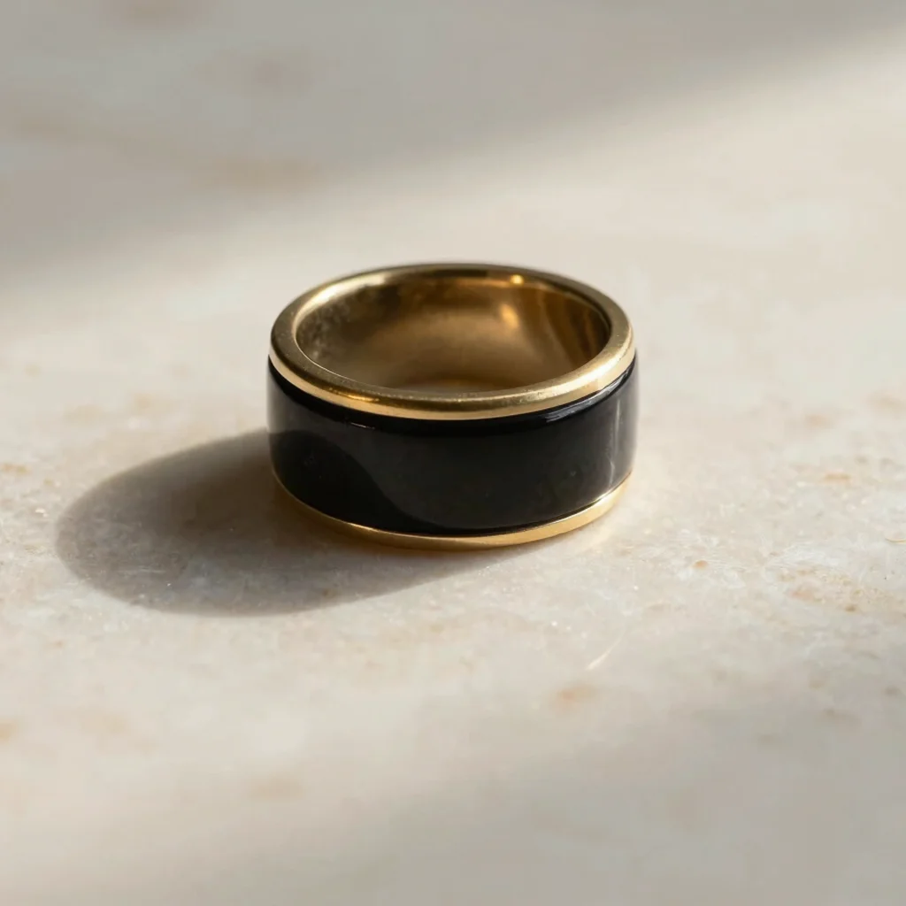 Vespera Bronze & Onyx Ring